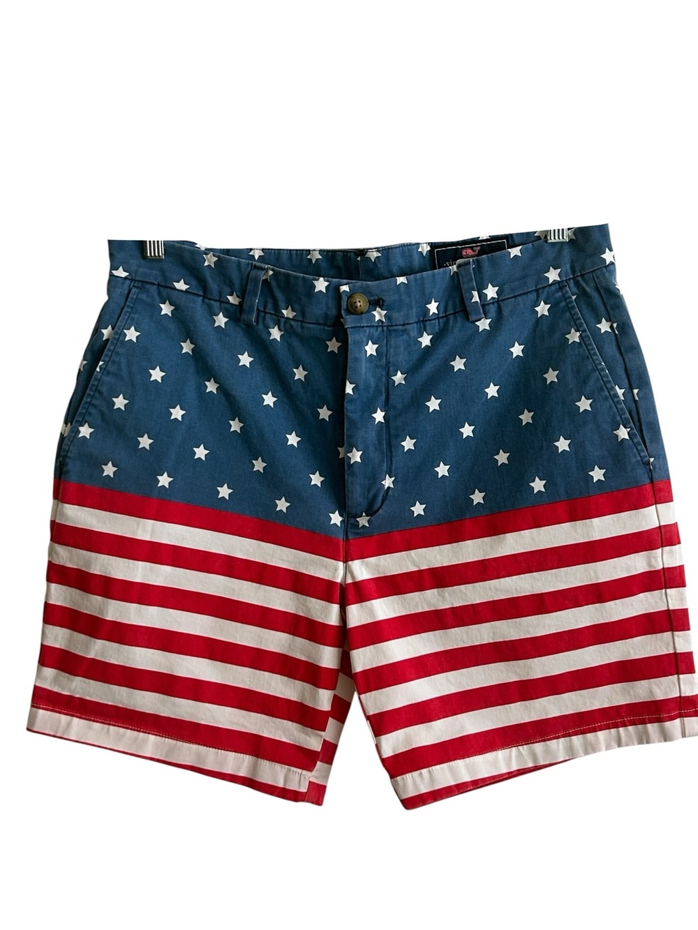 Vineyard Vines Stars & Stripes Cotton Shorts 35